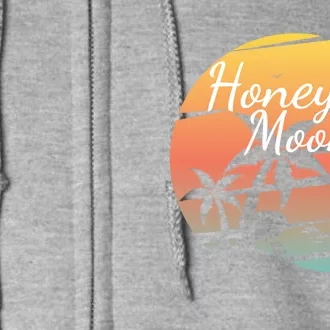 Honeymoon Couples Cool Gift Just Married Matching Honeymooning Trip Gift Full Zip Hoodie