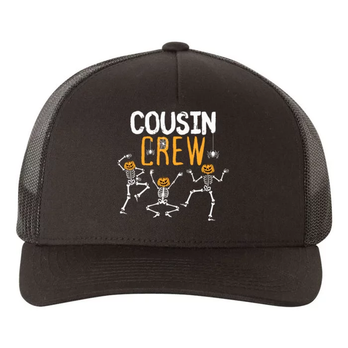 Halloween Cousin Crew Skeleton Squad Girl Boy Yupoong Adult 5-Panel Trucker Hat