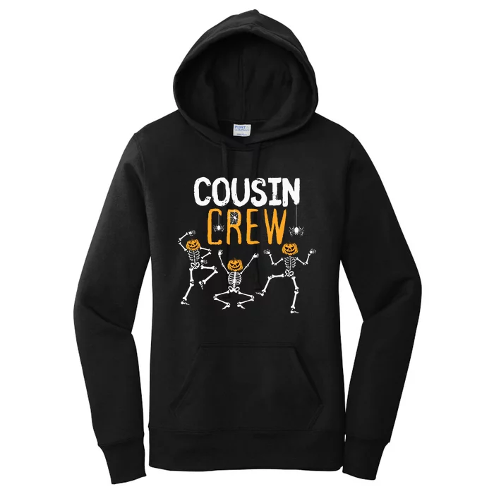 Halloween Cousin Crew Skeleton Squad Girl Boy Women's Pullover Hoodie