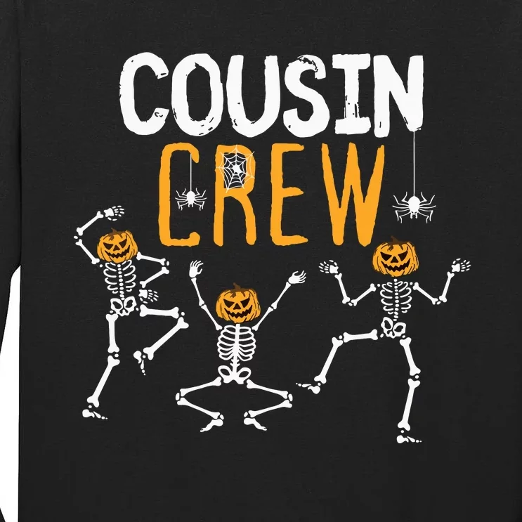 Halloween Cousin Crew Skeleton Squad Girl Boy Tall Long Sleeve T-Shirt