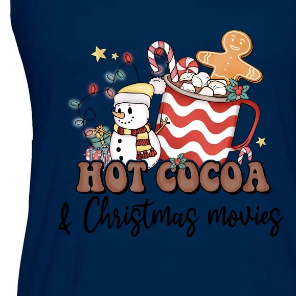 Hot Cocoa & Christmas Movies Ladies Essential Flowy Tank