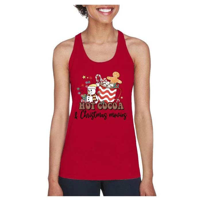 Hot Cocoa & Christmas Movies Women's Racerback Tank