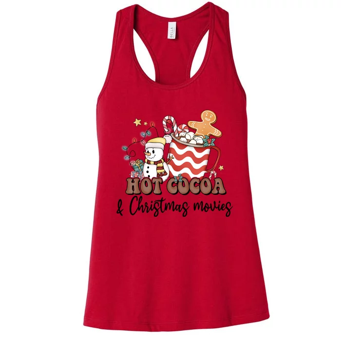 Hot Cocoa & Christmas Movies Women's Racerback Tank