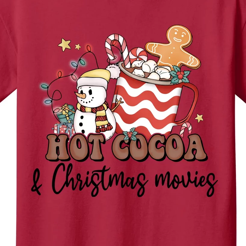 Hot Cocoa & Christmas Movies Kids T-Shirt