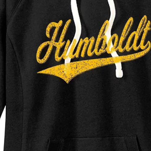 Humboldt County Ca Varsity Script Classic Sports Jersey Women's Fleece Hoodie