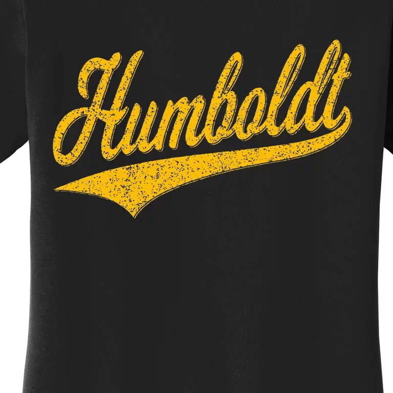 Humboldt County Ca Varsity Script Classic Sports Jersey Women's T-Shirt