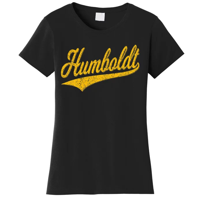 Humboldt County Ca Varsity Script Classic Sports Jersey Women's T-Shirt