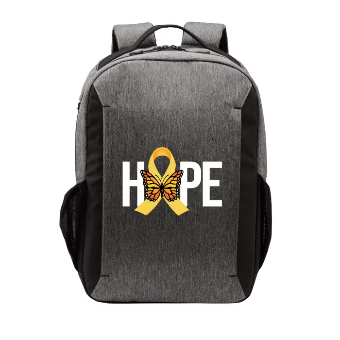 Hope Childhood Cancer Awareness Butterfly Ribbon Vector Backpack