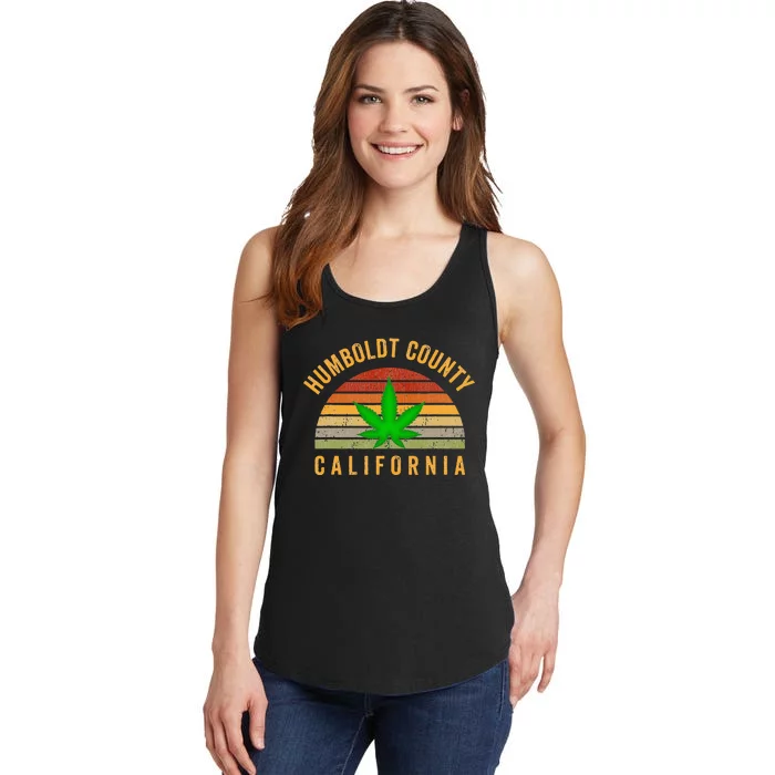 Humboldt County California Hemp Farmer Grower Weed Marijuana Ladies Essential Tank