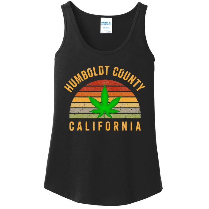 Humboldt County California Hemp Farmer Grower Weed Marijuana Ladies Essential Tank