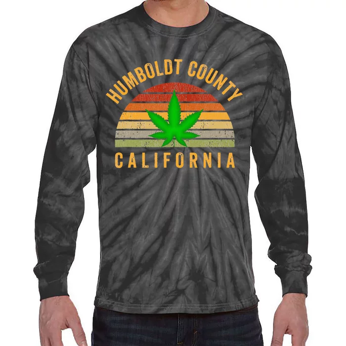 Humboldt County California Hemp Farmer Grower Weed Marijuana Tie-Dye Long Sleeve Shirt