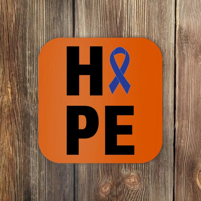 Hope Colon Cancer Awareness Month Coaster