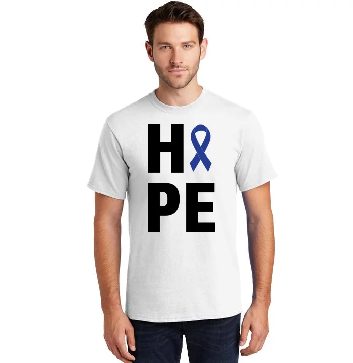 Hope Colon Cancer Awareness Month Tall T-Shirt