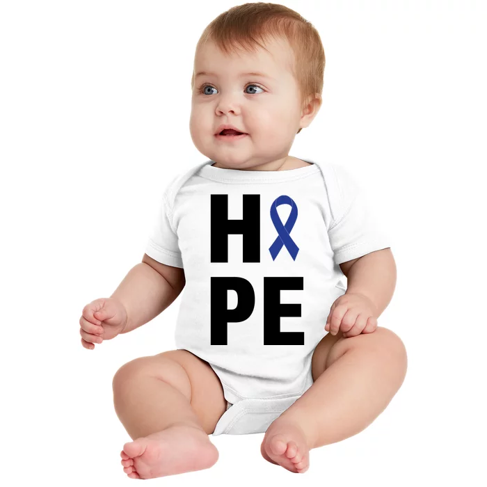 Hope Colon Cancer Awareness Month Baby Bodysuit