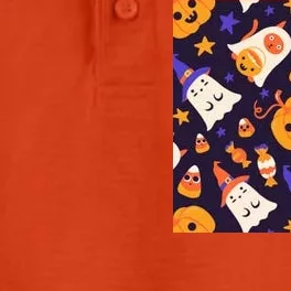 Halloween Cartoon Characters Dry Zone Grid Performance Polo