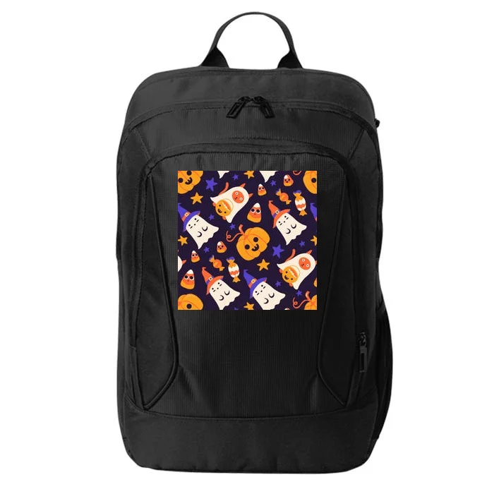 Halloween Cartoon Characters City Backpack