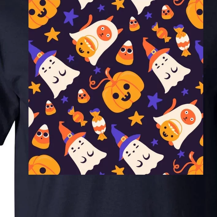 Halloween Cartoon Characters Tall T-Shirt