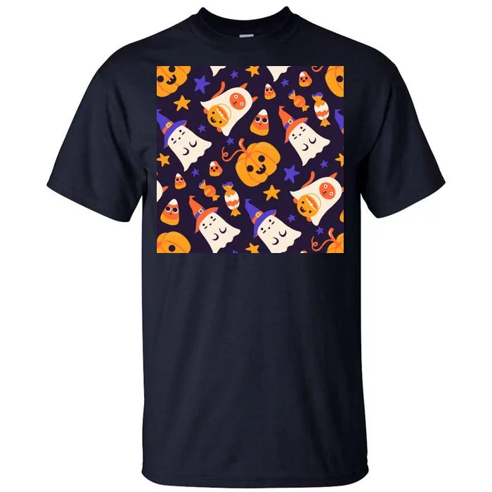 Halloween Cartoon Characters Tall T-Shirt