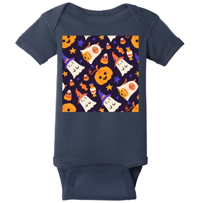 Halloween Cartoon Characters Baby Bodysuit