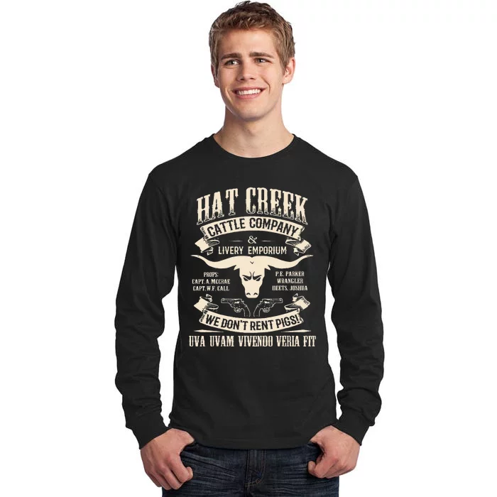 Hat Creek Cattle Company Funny Tall Long Sleeve T-Shirt