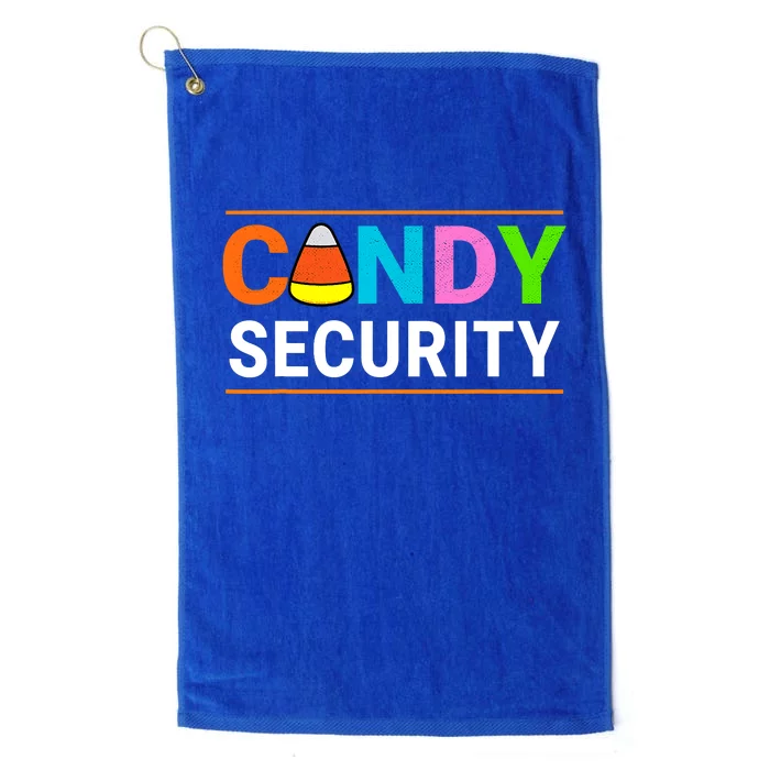 Halloween Candy Corn Candy Security Funny Halloween Platinum Collection Golf Towel