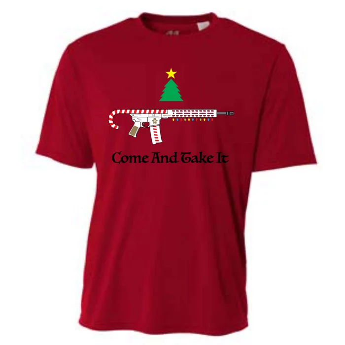 Holiday Candy Cane Ar15 Cooling Performance Crew T-Shirt