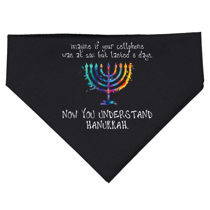 Hanukkah Chanukah  Cellphone Meme  Funny Jewish Gifts USA-Made Doggie Bandana