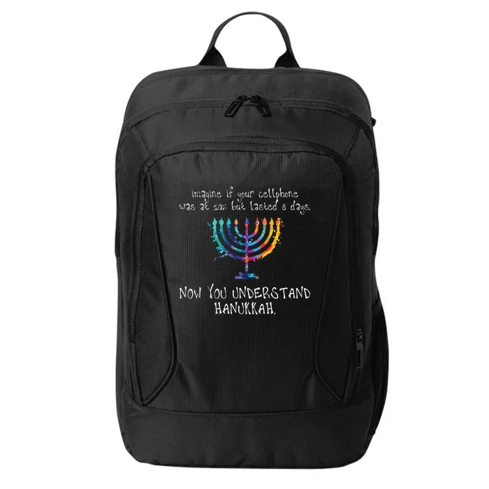 Hanukkah Chanukah  Cellphone Meme  Funny Jewish Gifts City Backpack