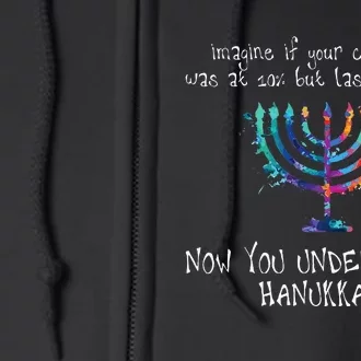 Hanukkah Chanukah  Cellphone Meme  Funny Jewish Gifts Full Zip Hoodie