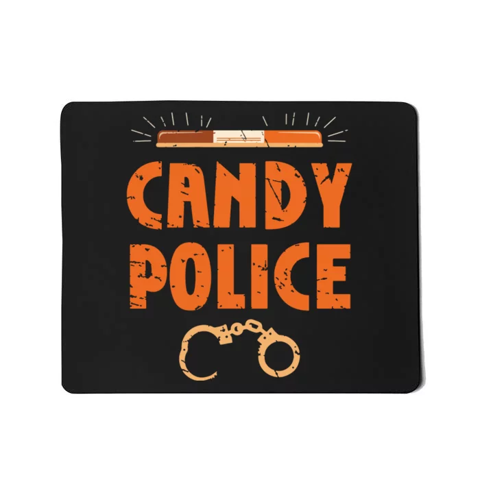 Halloween Costume Candy Police Fun Pumpkin Policeman Uniform Mousepad