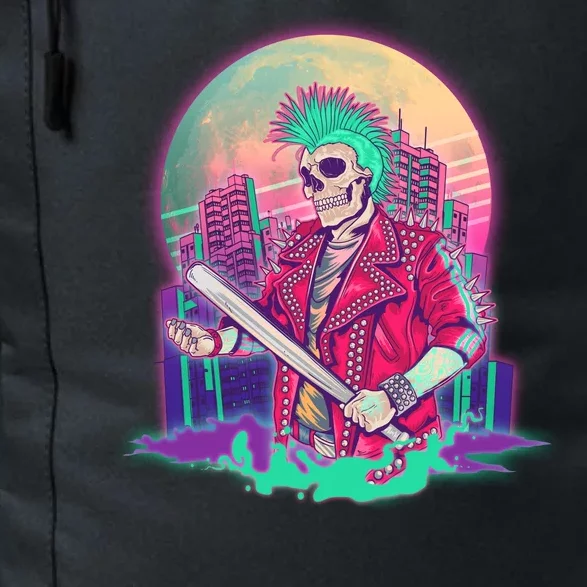 Halloween Cyberpunk City Skeleton Daily Commute Backpack