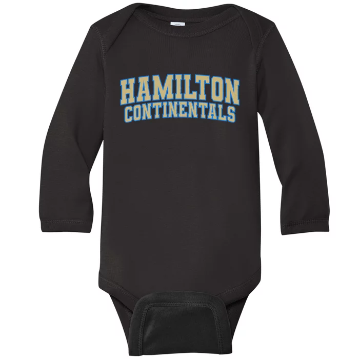 Hamilton Continentals College Baby Long Sleeve Bodysuit