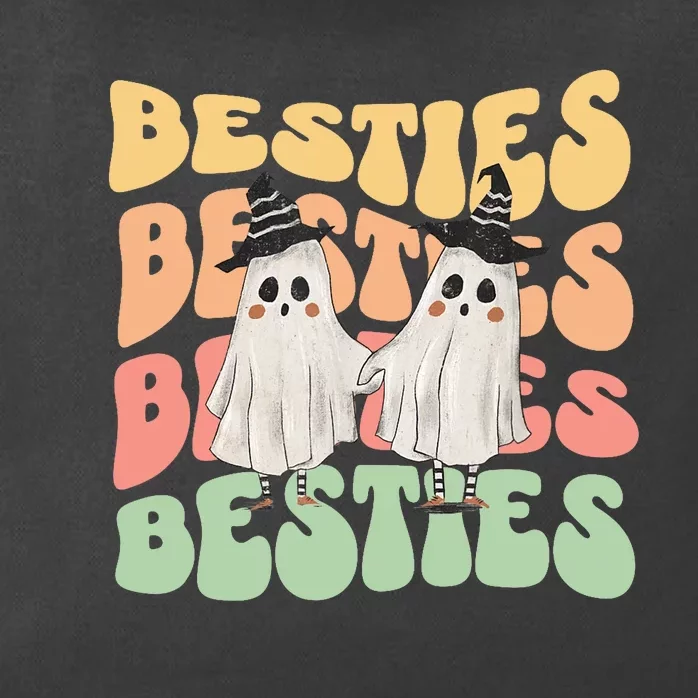 Halloween Couples Costume For Best Friends Besties Ghosts Zip Tote Bag