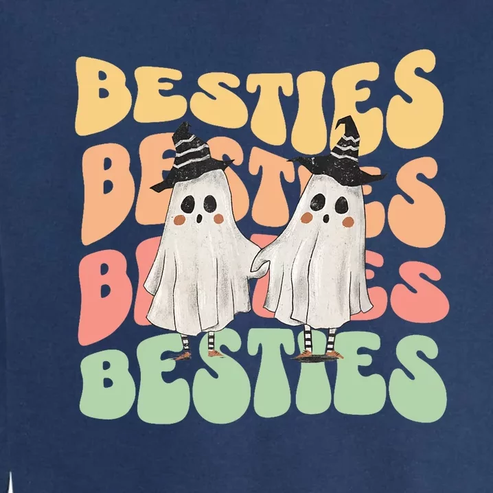 Halloween Couples Costume For Best Friends Besties Ghosts Garment-Dyed Sweatshirt