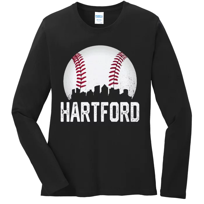 Hartford Connecticut Ct Ladies Long Sleeve Shirt