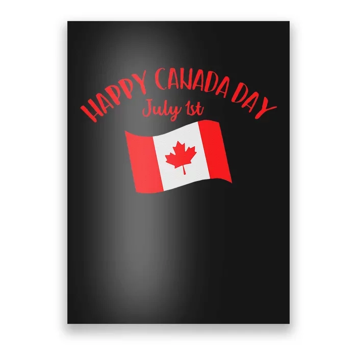 Happy Canada Day Funny Canadian Flag Maple Patriotic Poster