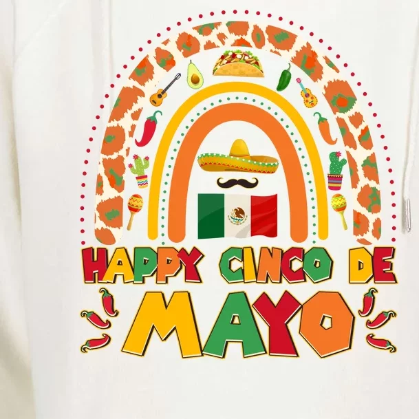 Happy Cinco De Mayo Womens Funnel Neck Pullover Hood