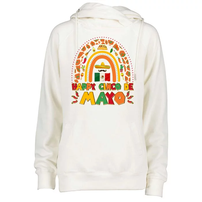 Happy Cinco De Mayo Womens Funnel Neck Pullover Hood