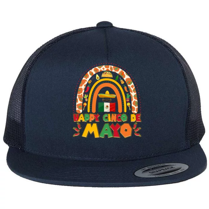 Happy Cinco De Mayo Flat Bill Trucker Hat