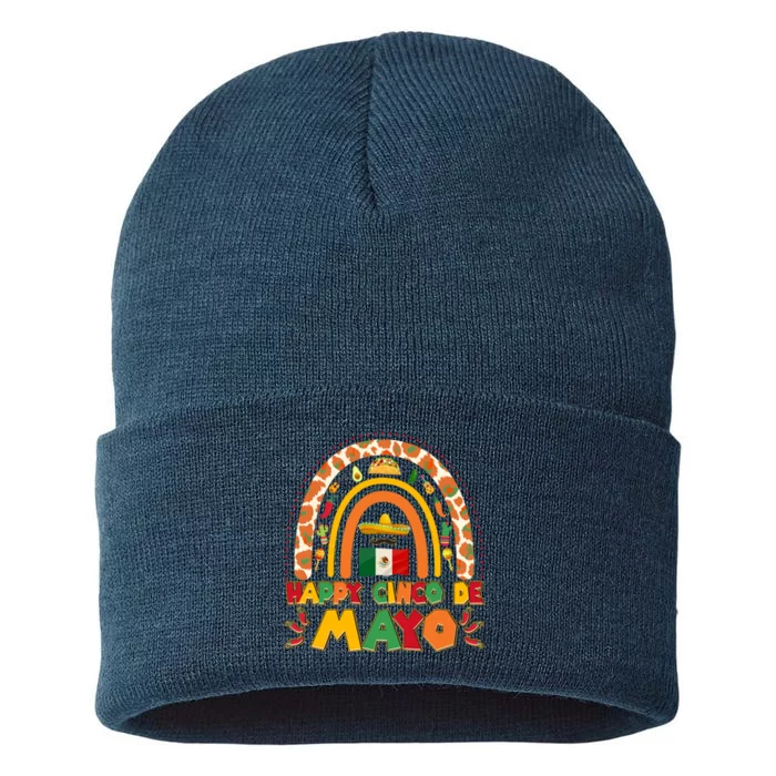 Happy Cinco De Mayo Sustainable Knit Beanie