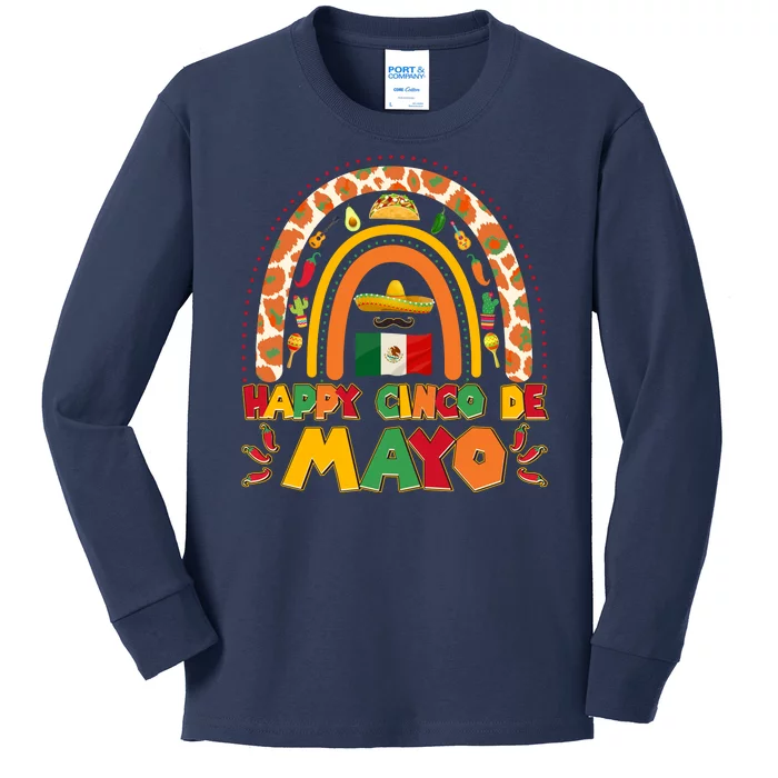 Happy Cinco De Mayo Kids Long Sleeve Shirt