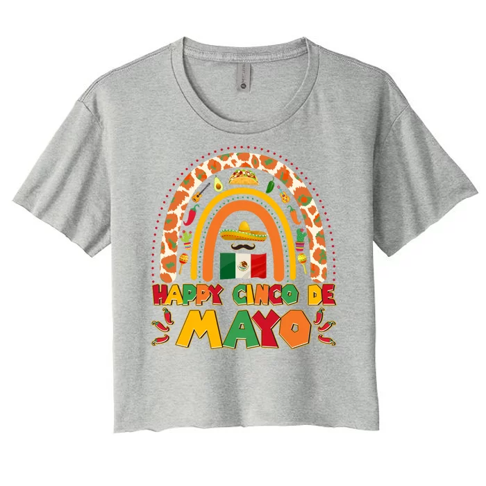 Happy Cinco De Mayo Women's Crop Top Tee