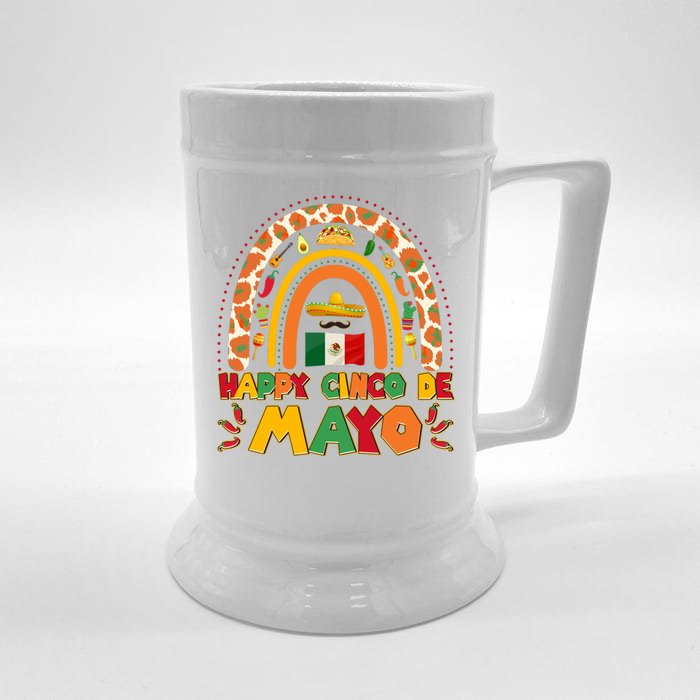 Happy Cinco De Mayo Front & Back Beer Stein