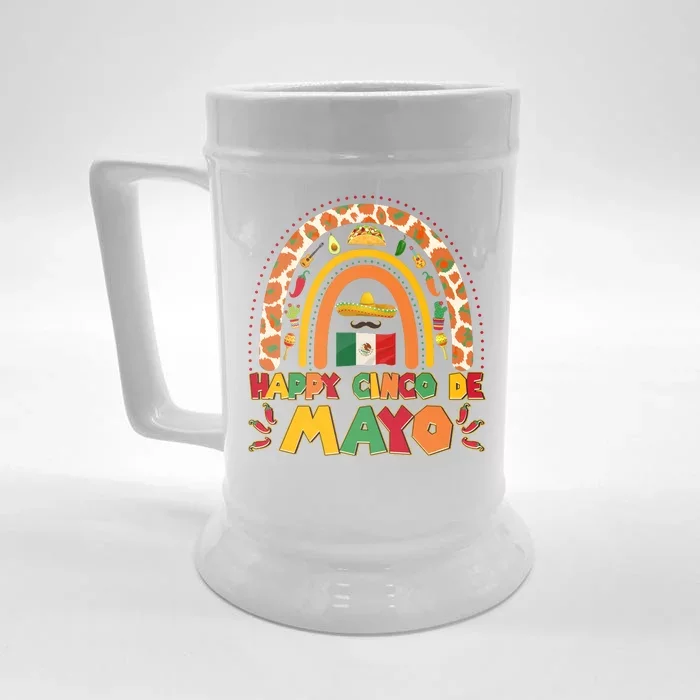 Happy Cinco De Mayo Front & Back Beer Stein