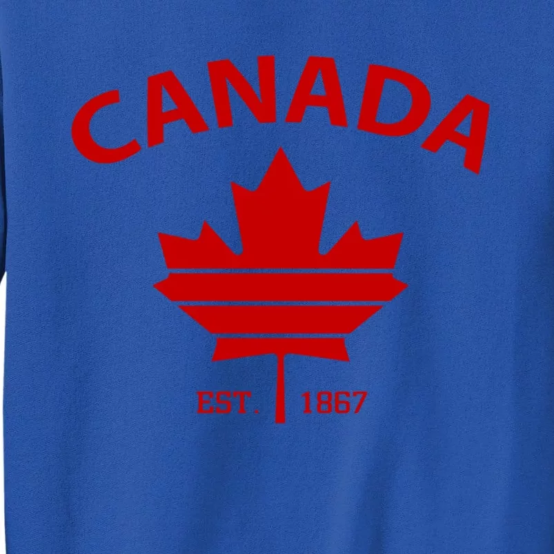 Happy Canada Day Funny Maple Leaf Canadian Flag Gift Sweatshirt