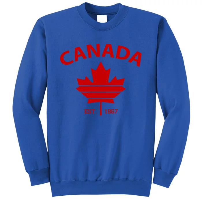 Happy Canada Day Funny Maple Leaf Canadian Flag Gift Sweatshirt