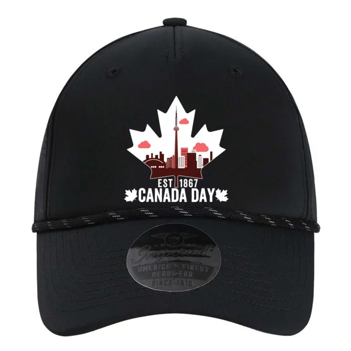 Happy Canada Day Vintage Canadian Flag Maple Patriotic Performance The Dyno Cap