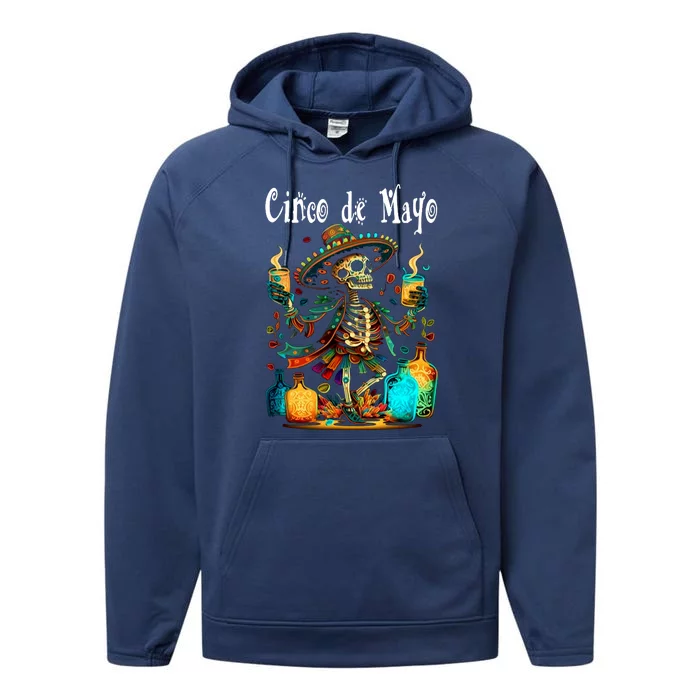 Happy Cinco De Mayo! Festival #14 Performance Fleece Hoodie