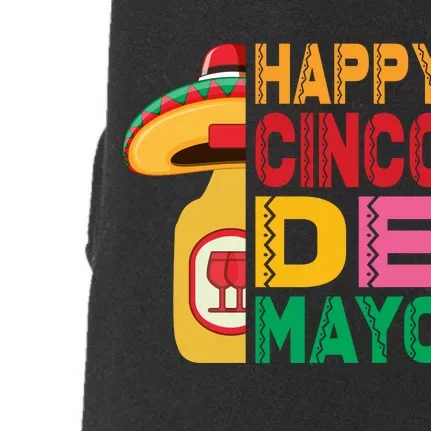 Happy Cinco De Mayo Celebration Graphic Doggie 3-End Fleece Hoodie