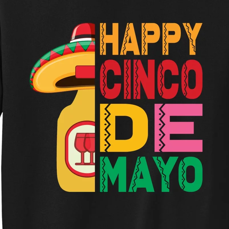 Happy Cinco De Mayo Celebration Graphic Tall Sweatshirt